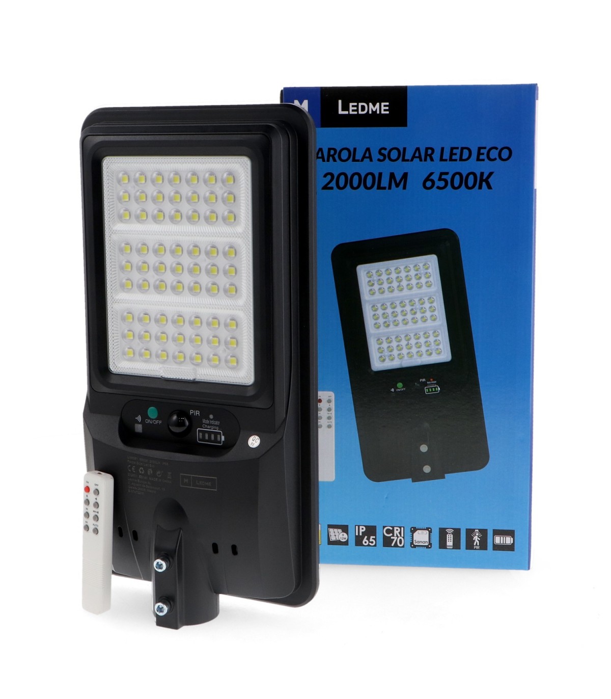 Farola Led Solar LEDME 60W/12W 2000Lm IP65