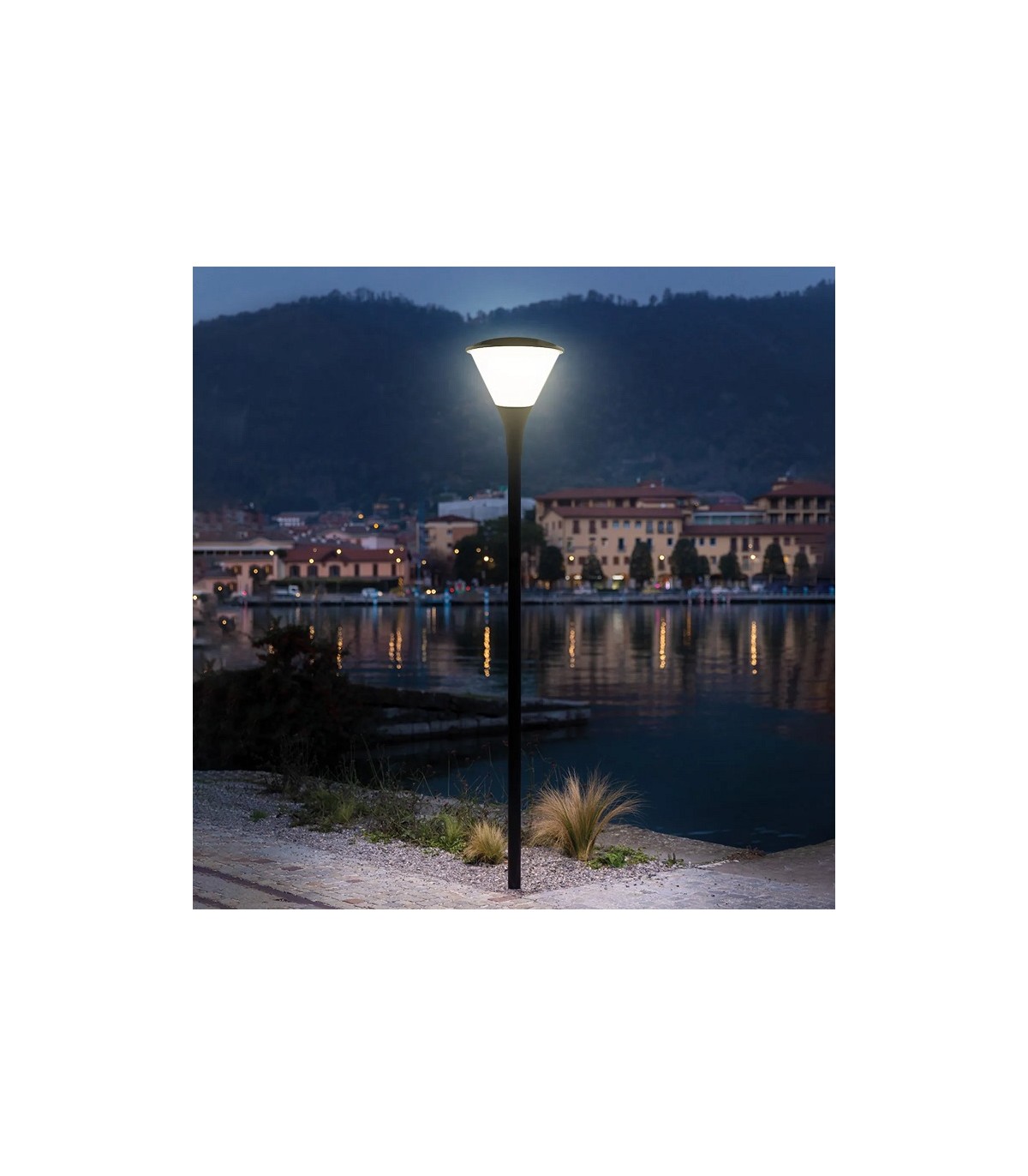 Farola Led SIA Negro 60W 7000Lm 150º IP65