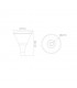 Farola Led SIA Negro 60W 7000Lm 150º IP65