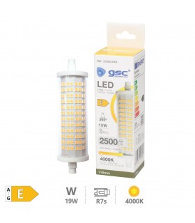 Bombilla Led R7S 19W 118mm 2500LM Regulable