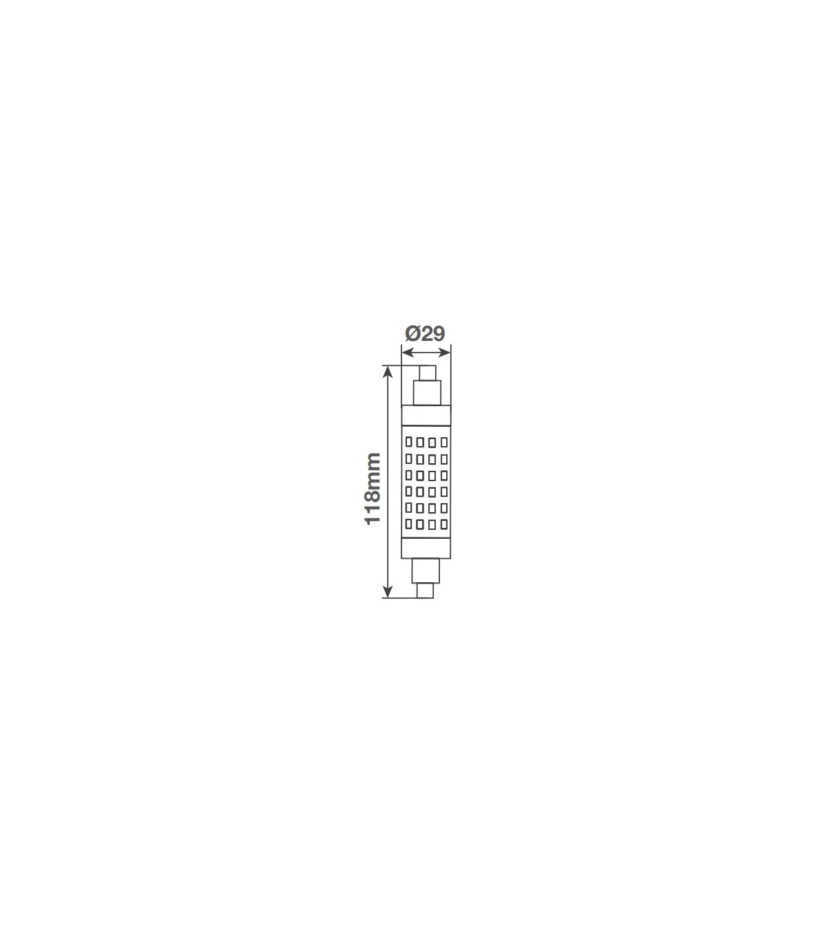 Bombilla Led R7S 19W 118mm 2500LM Regulable