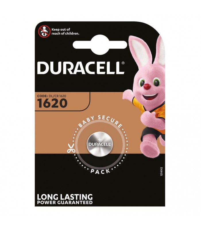 Pila Litio Duracell CR1620 Blister 1 uds.
