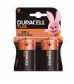 Pila Alkalina Duracell Plus LR20 (D) Blister 2 uds.