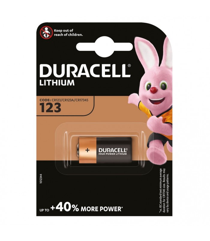 Pila Alkalina Duracell ULTRA M3 123 Blister 1uds.