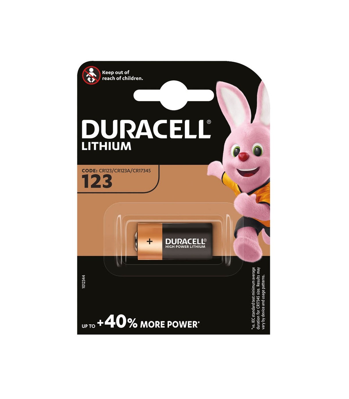 Pila Alkalina Duracell ULTRA M3 123 Blister 1uds.
