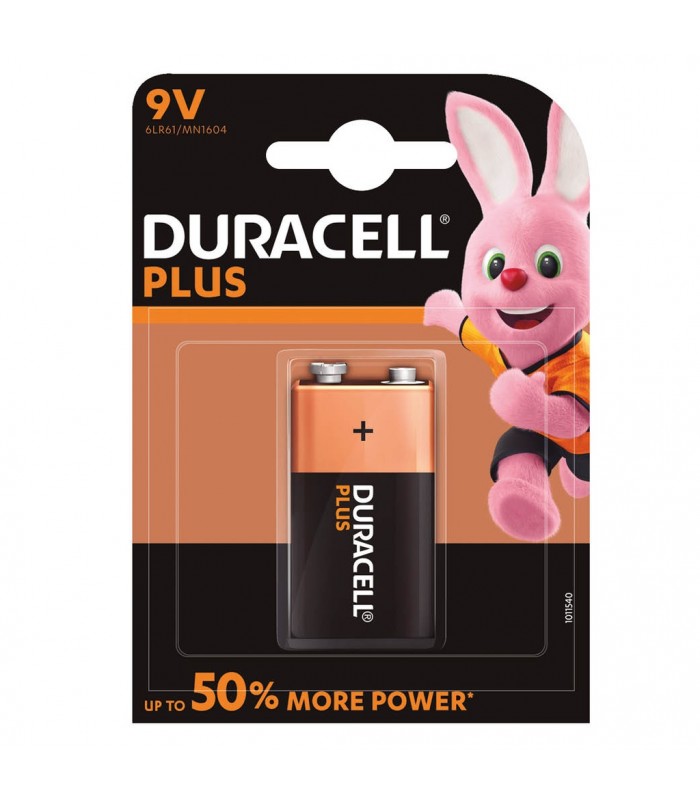 Pila Alkalina Duracell PLUS 6LR61 9V Blister 1 uds.