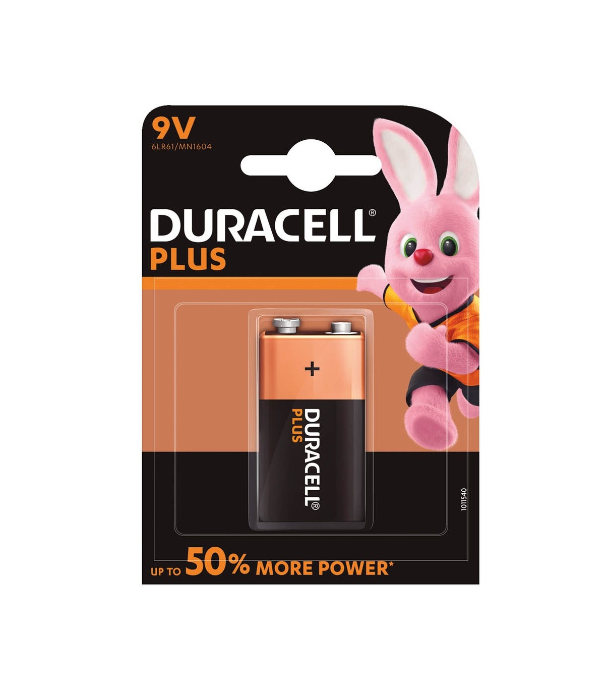 Pila Alkalina Duracell PLUS 6LR61 9V Blister 1 uds.