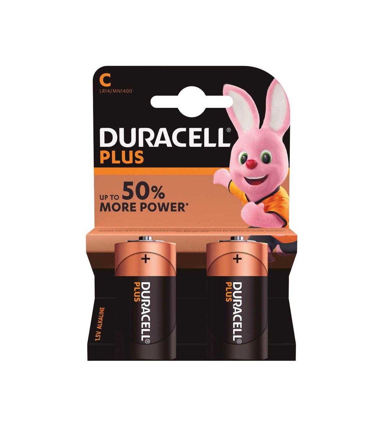 Pila Alkalina Duracell PLUS LR14 (C) Blister 2 uds.