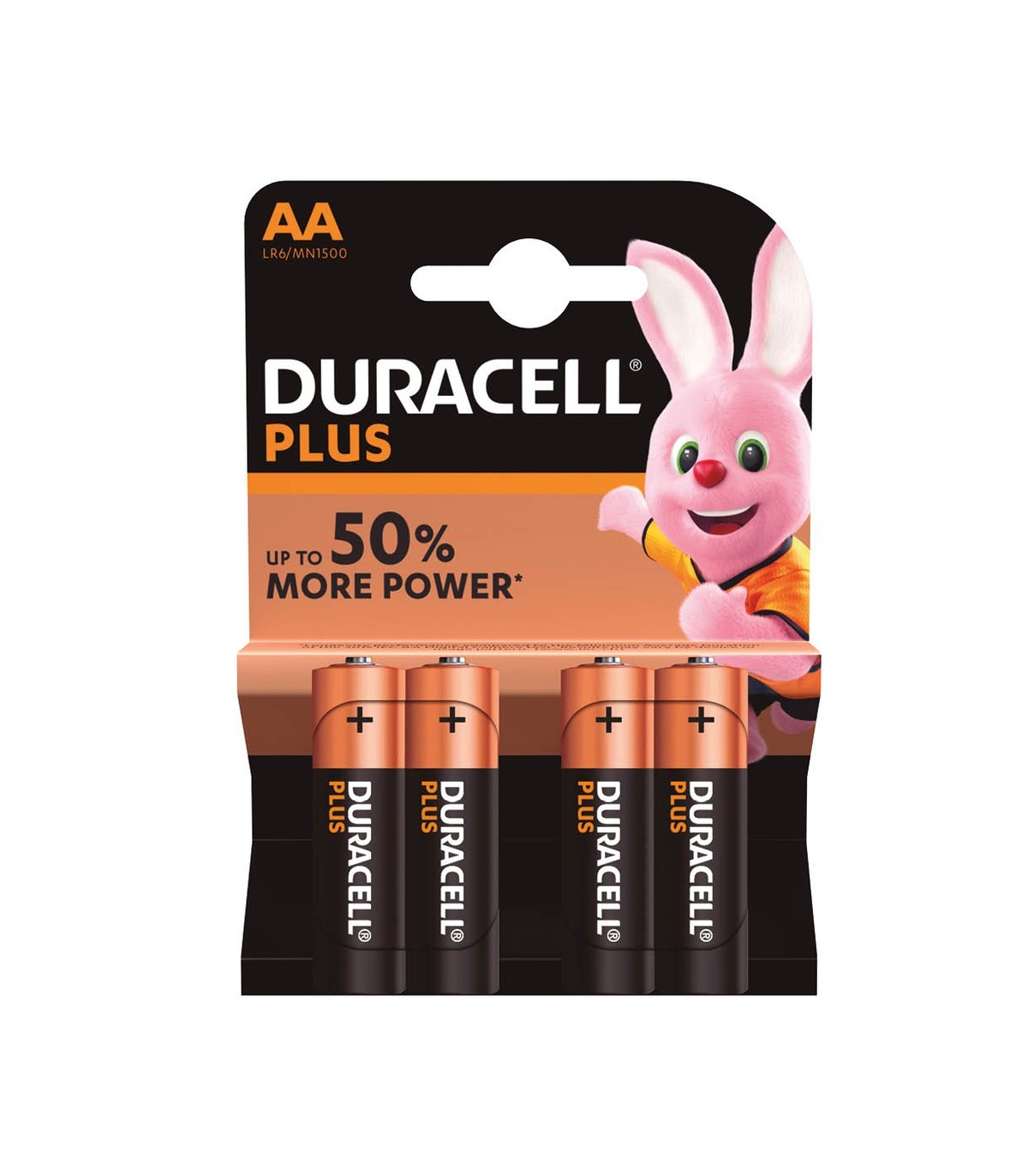 Pila Alkalina Duracell PLUS LR6 (AA) Blister 4 uds.