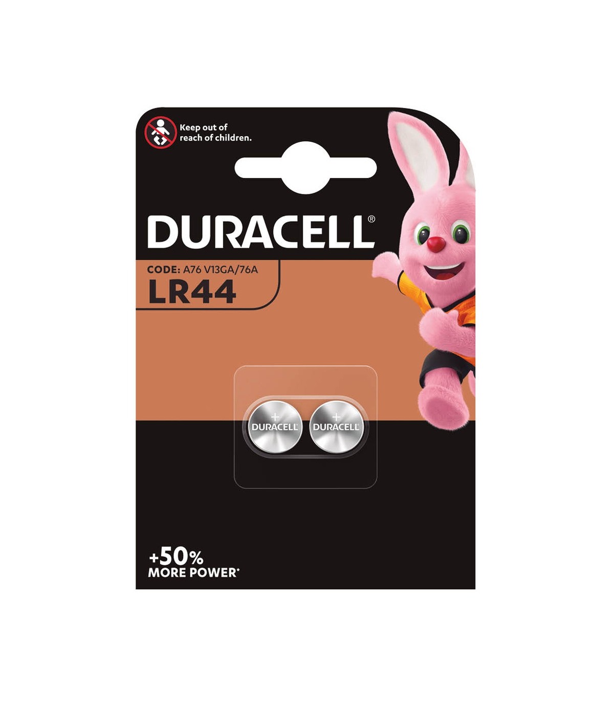 Pila Duracell LR44 Blister 2 uds.