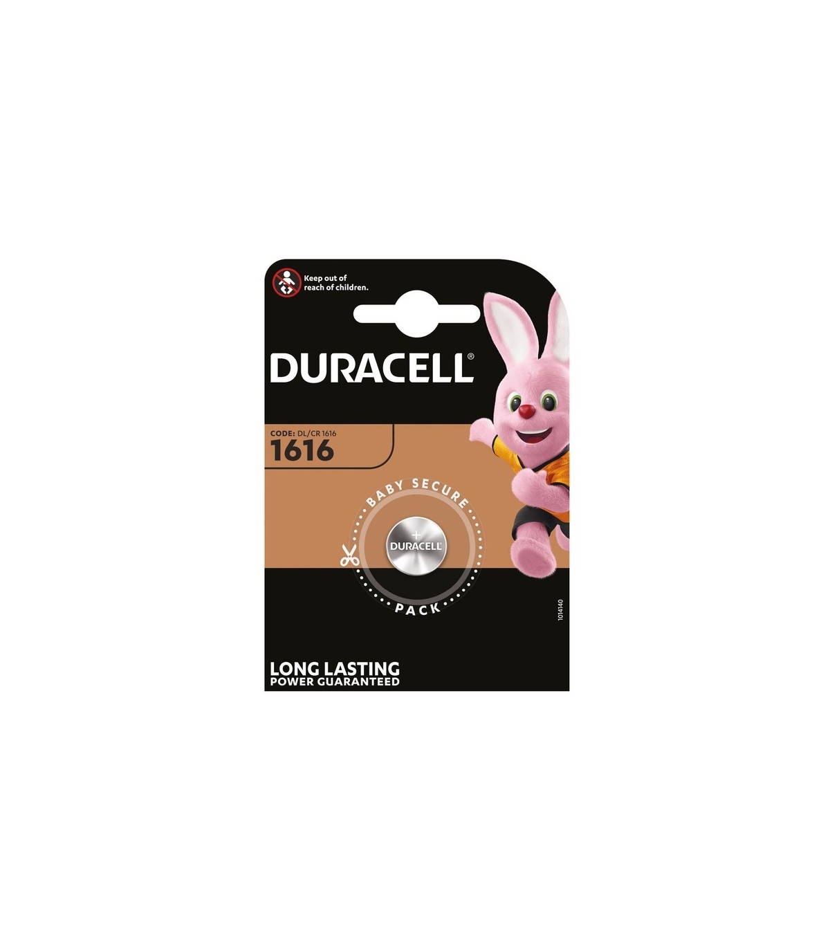 Pila Litio Duracell CR1616 Blister 1 uds.