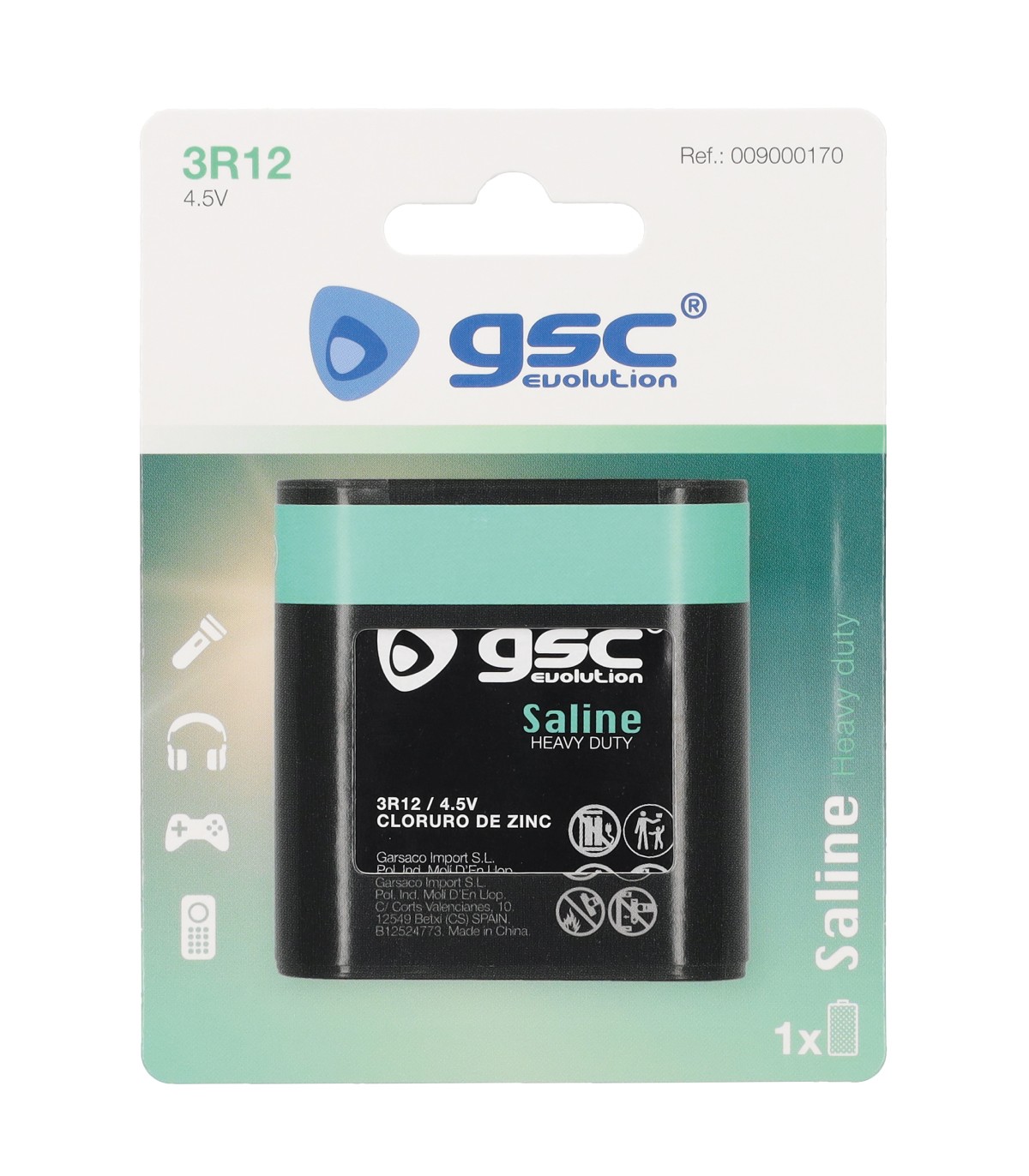 Pila Salina GSC 3R12 4.5V Blister 1 uds.