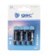 Pila Alkalina GSC LR6 (AA) Blister 4 uds.