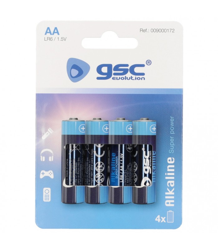 Pila Alkalina GSC LR6 (AA) Blister 4 uds.