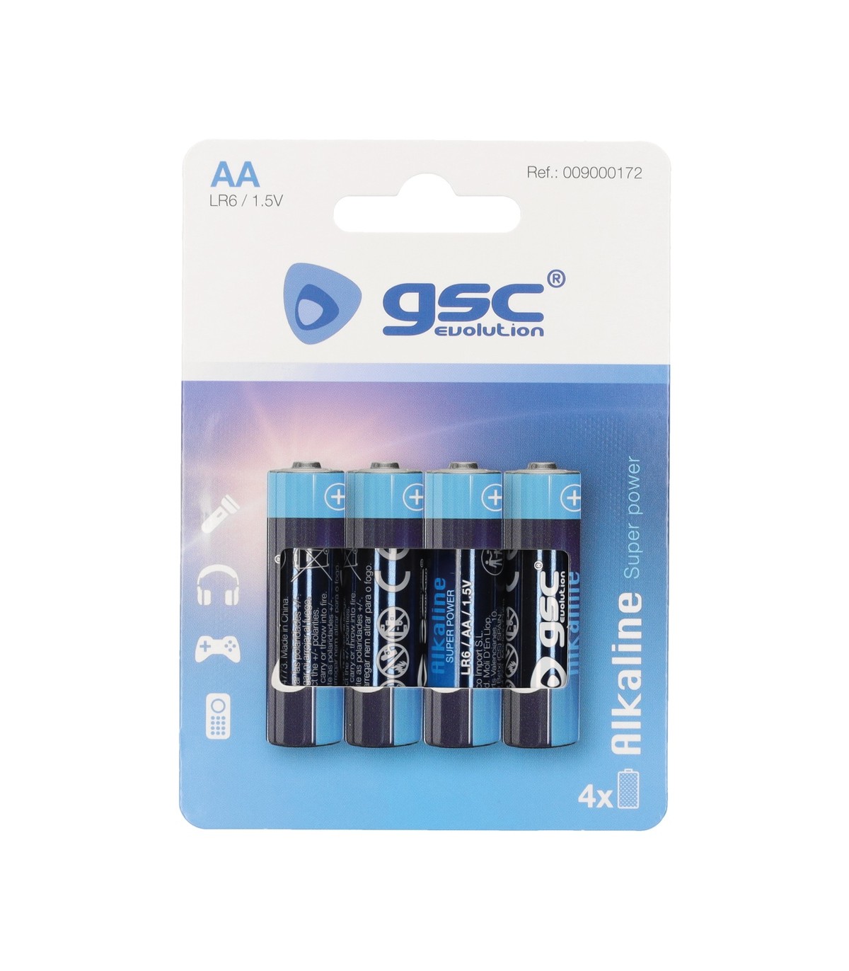 Pila Alkalina GSC LR6 (AA) Blister 4 uds.