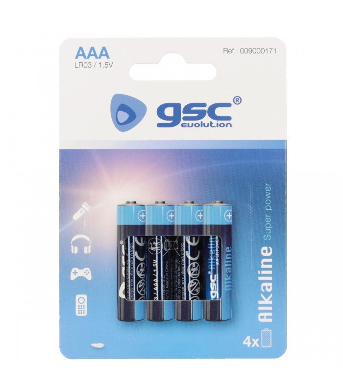 Pila Alkalina GSC LR03 (AAA) Blister 4 uds.