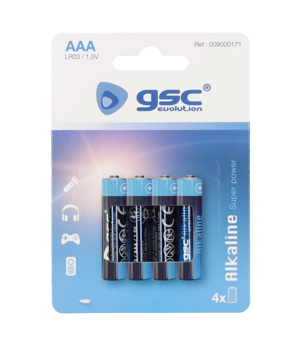 Pila Alkalina GSC LR03 (AAA) Blister 4 uds.