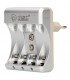 Cargador GSC Pilas Recargables AAA/AA/9V Ultrarrápido