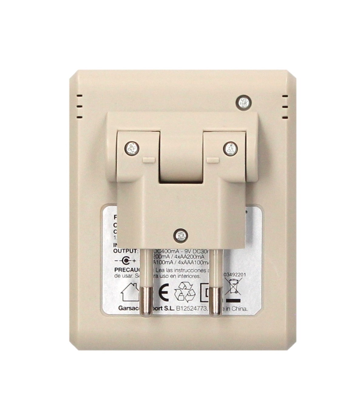 Cargador GSC Pilas Recargables AAA/AA/9V Ultrarrápido