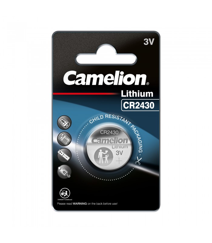 Pila Lithium CAMELION CR2430 Blister 1 uds.