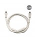 Prolongador Coaxial Macho a Hembra Blanco 2.5M + Filtro