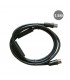 Prolongador Coaxial Macho a Hembra Negro 1.5M + Filtro