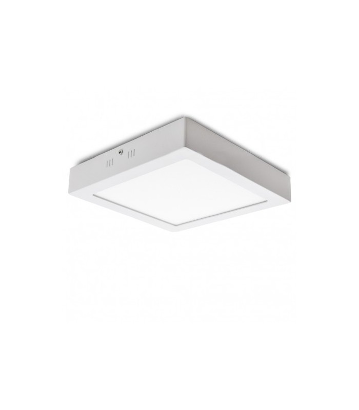 Plafón LED Superficie 12W 1.160Lm 120º IP40 Cuadrado Blanco