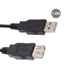 Cable USB-A macho a USB-A hembra 2.0 - 1.8M