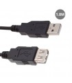 Cable USB-A macho a USB-A hembra 2.0 - 1.8M