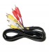 Conexión audio-estéreo 3RCA Macho a 3 RCA Macho 1.5M