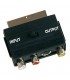 Adaptador AV/S-VHS Euro M a 3RCA H+mini4pins+Int IN/OUT