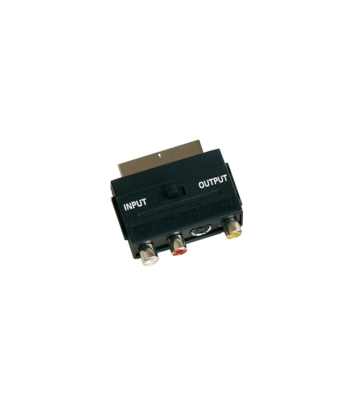 Adaptador AV/S-VHS Euro M a 3RCA H+mini4pins+Int IN/OUT