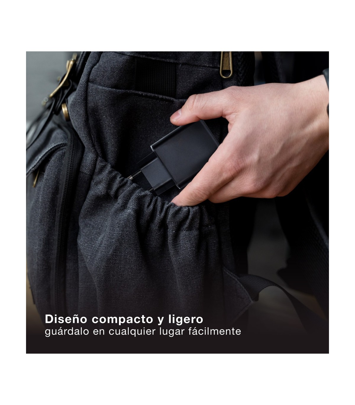 Cargador 230V a 3 USB: 1xQC3.0 + 2xTipo C 5V/3A 40W