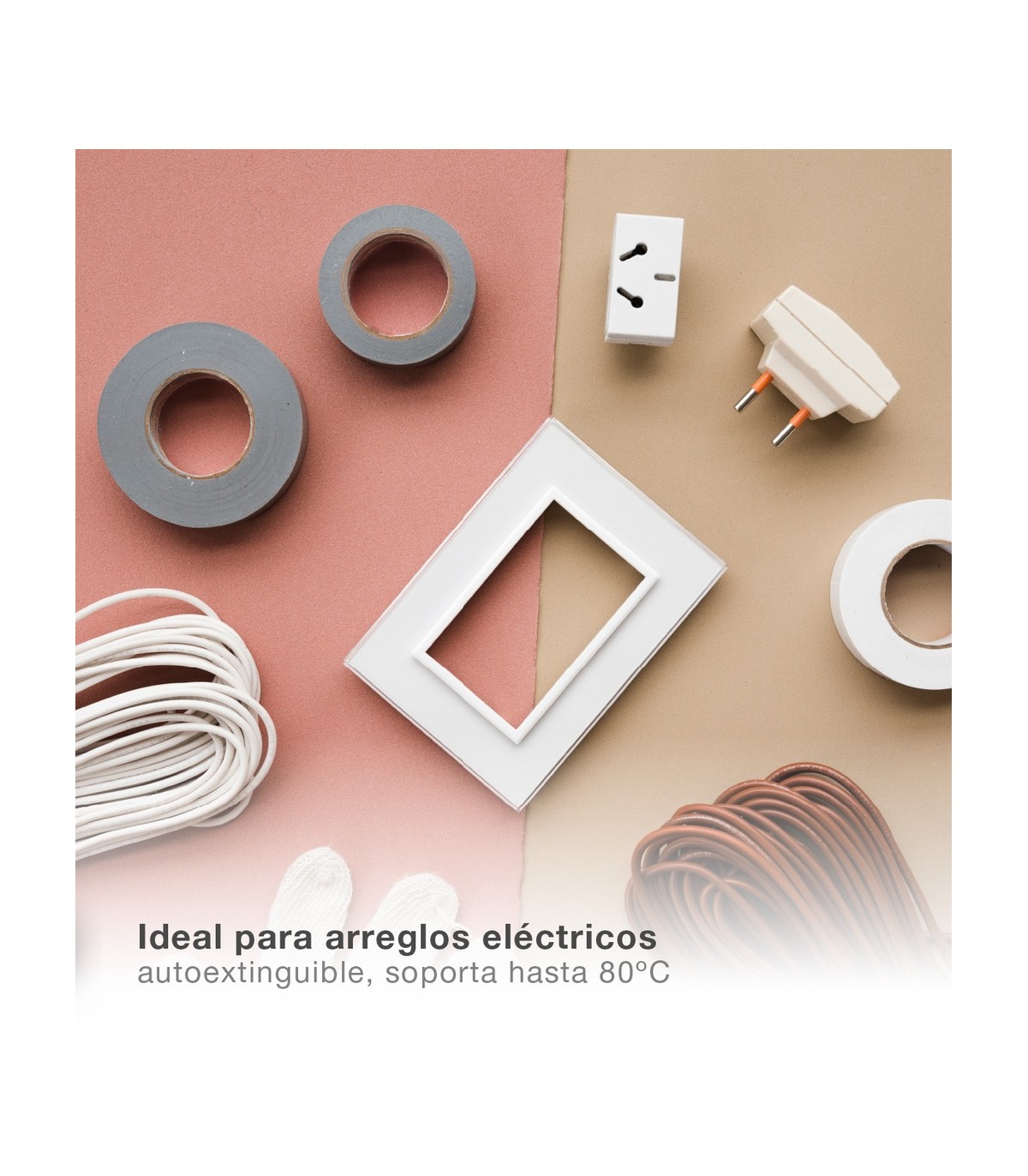 Cinta Aislante PVC 10m Negra 19mm HANTUMS