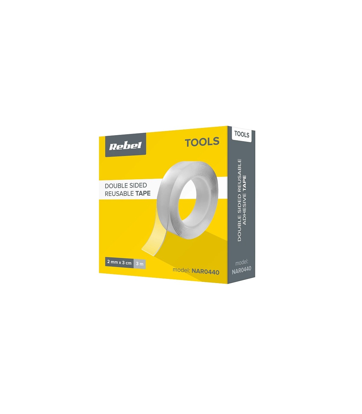 Cinta Adhesiva Doble Cara 30mm Ultra Fuerte 3m