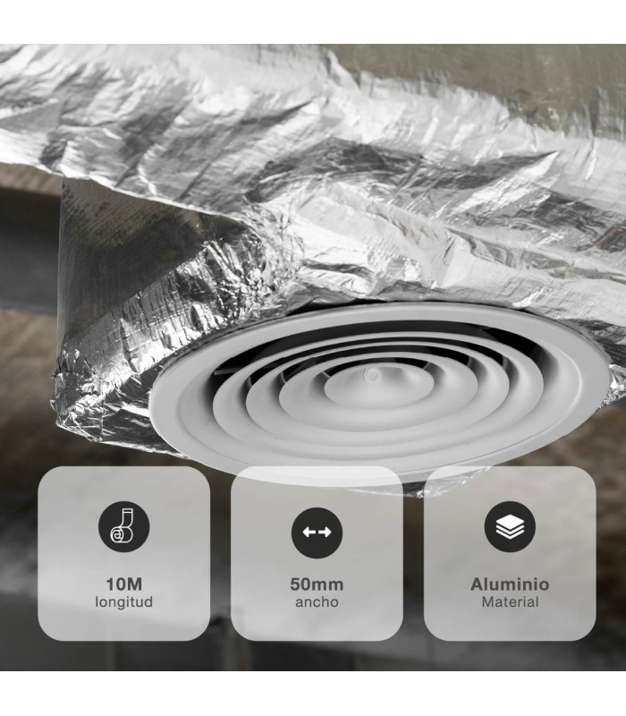 Cinta Aluminio Multiusos 50mm 10 Metros