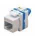 Conector Keystone RJ45 Cat6A UTP Hembra Tool-Less 180º