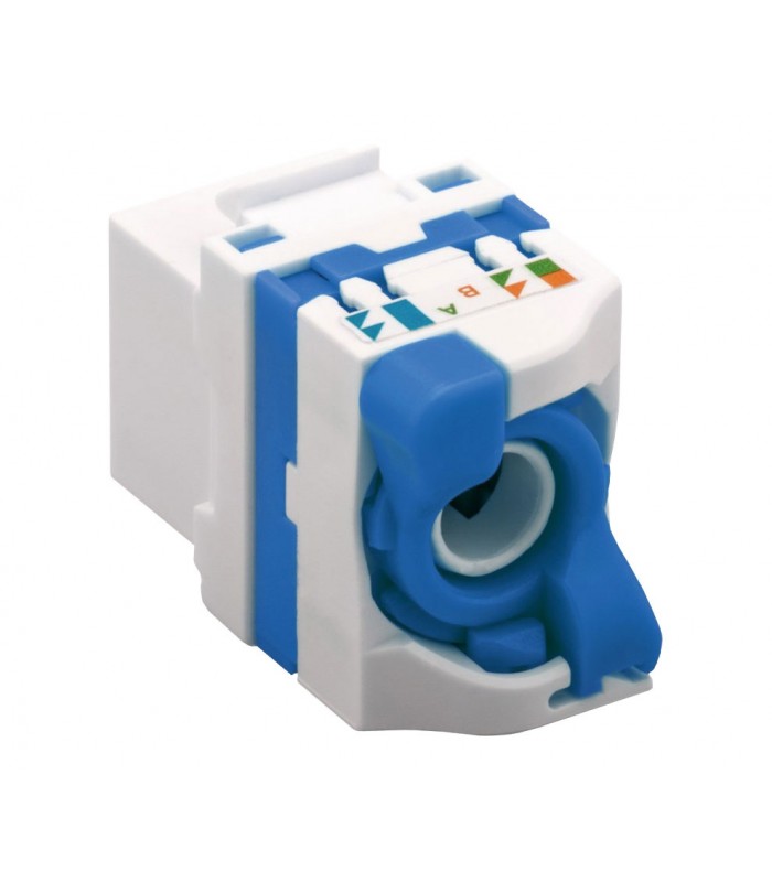 Conector Keystone RJ45 Cat6A UTP Hembra Tool-Less 180º