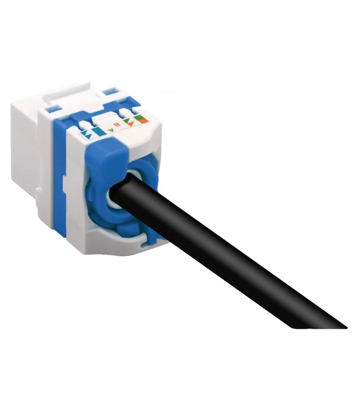 Conector Keystone RJ45 Cat6A UTP Hembra Tool-Less 180º