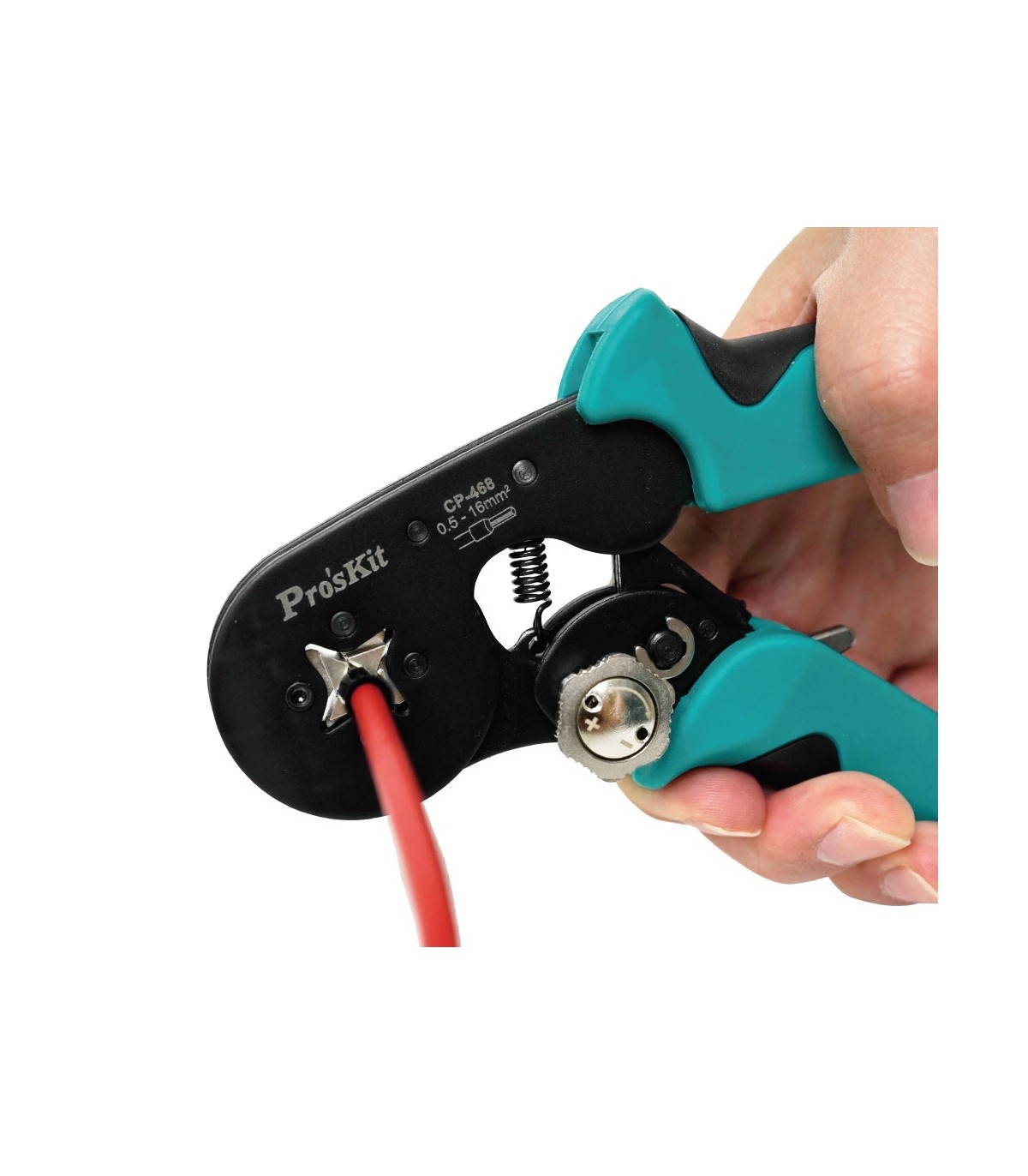 Crimpadora de punteras cuatro puntos para cables eléctricos