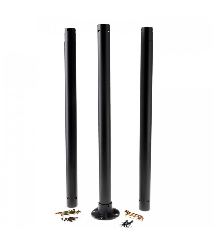Columna Para Farola LEDME Desmontable Negro 2,5 Metros