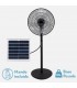 Ventilador de Pie Solar RIALTO 30W 41cm Negro