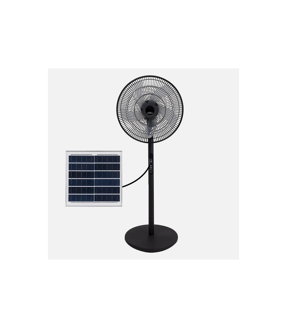 Ventilador de Pie Solar RIALTO 30W 41cm Negro