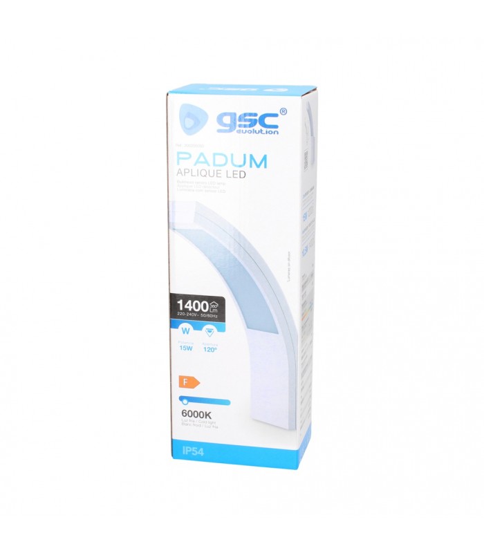 Aplique Exterior PADUM 15W 1100Lm IP54 Blanco
