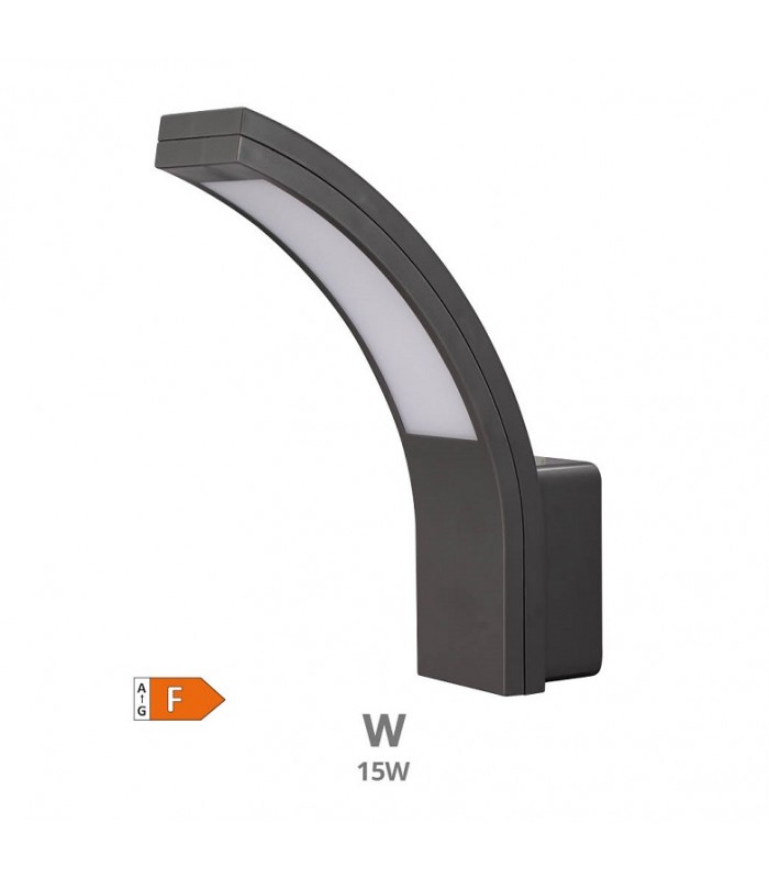 Aplique Exterior PADUM 15W 1100Lm IP54 Gris Antracita