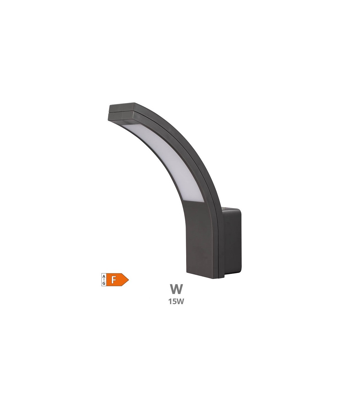 Aplique Exterior PADUM 15W 1100Lm IP54 Gris Antracita