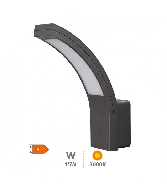 Aplique Exterior PADUM 15W 1100Lm IP54 Gris Antracita