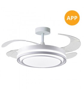 Ventilador de Techo BYBLOS APP DC 72W 6480Lm 4 Aspas CCT
