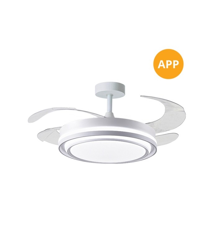 Ventilador de Techo BYBLOS APP DC 72W 6480Lm 4 Aspas CCT