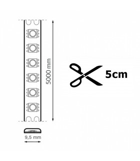 Tira Flexible Led ZIADNA 5W 500Lm/M 120Led/m IP65 DC24V -5 Metros-